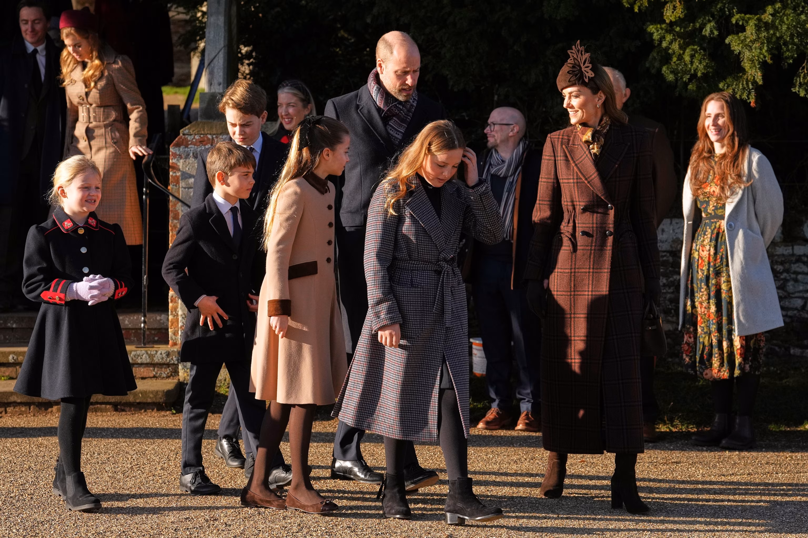 PHOTO: The British Royal Family attends the Christmas Morning Service at Sandringham Church on December 25, 2025, in Sandringham, Norfolk.