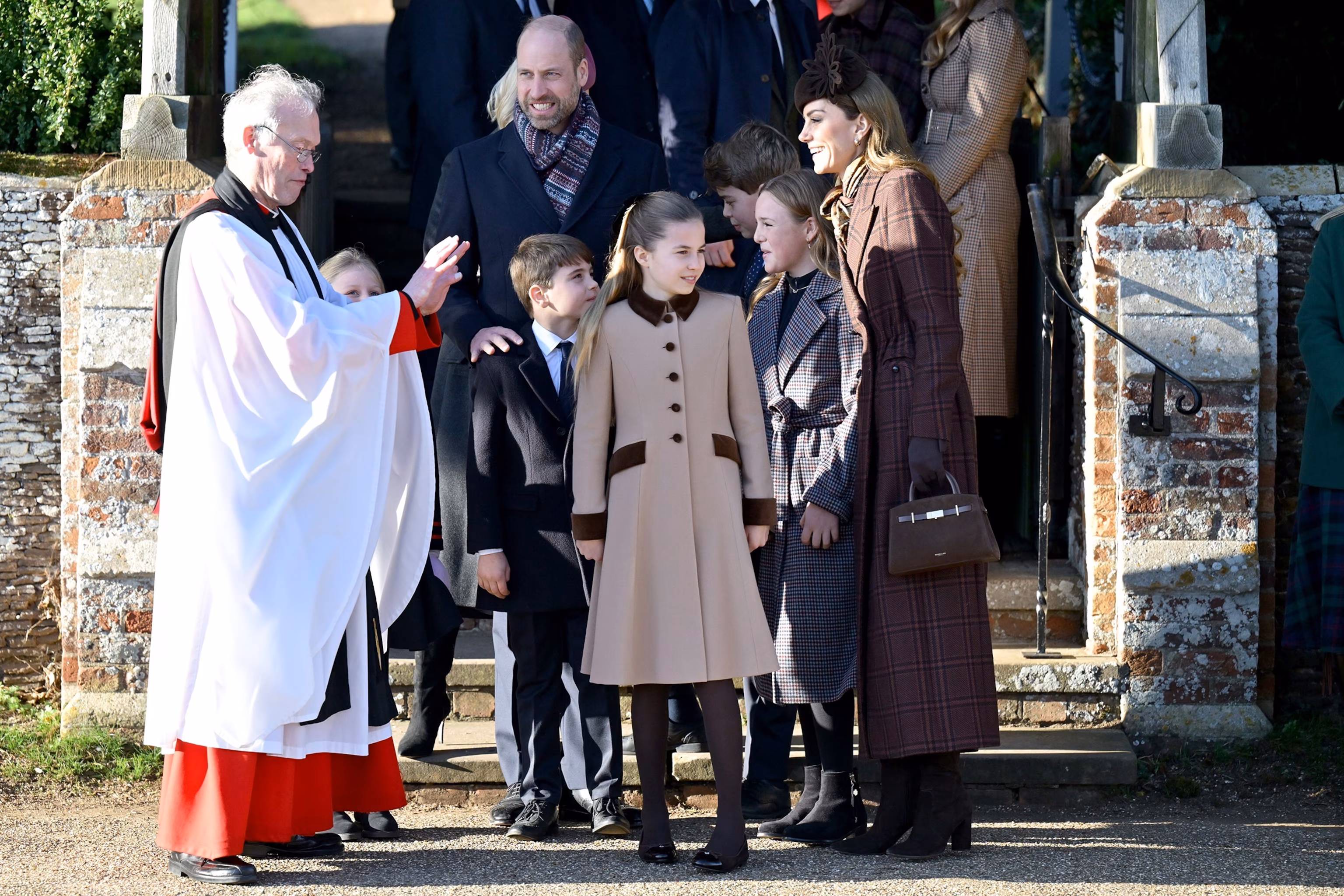 PHOTO: The British Royal Family attends the Christmas Morning Service at Sandringham Church on December 25, 2025, in Sandringham, Norfolk.
