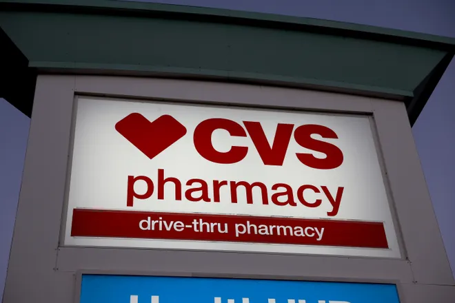 A sign outside of a CVS pharmacy store on February 07, 2024 in Miami, Florida.