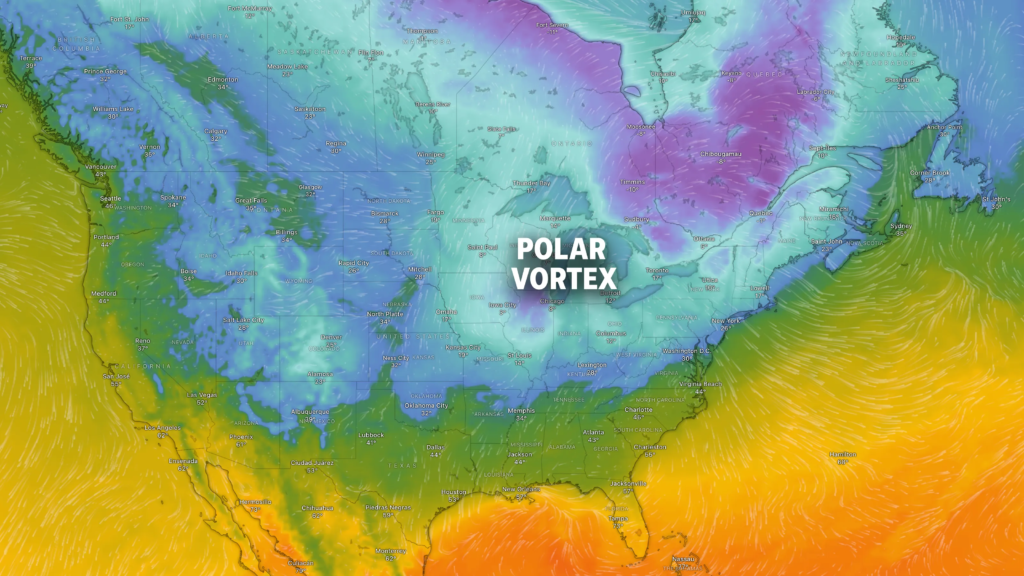 A Polar vortex is coming. See where frigid temperatures will hit
