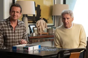 Jason Segel and Harrison Ford in Shrinking