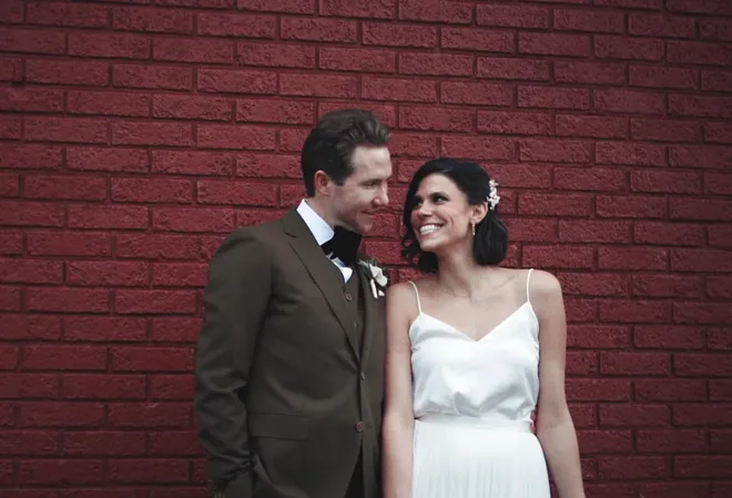 Spencer and Monique Tepe of Columbus, Ohio, are pictured on their wedding day on Jan. 31, 2021. Their bodies were found in their home on Dec. 30, 2025, about a month shy of their fifth anniversary.