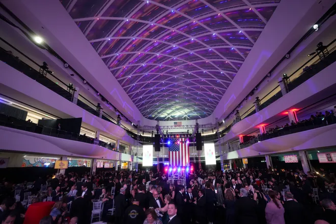 Guests walk in The Rink at the American Dream mall during Gov. Mikie Sherrill's Inaugural Ball, Jan 20, 2026, East Rutherford, NJ, USA.