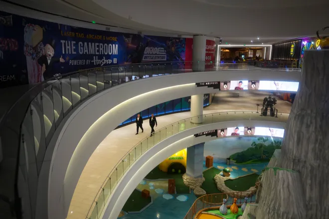 Guests arrive at Gov. Mikie Sherrill's Inaugural Ball in the American Dream Mall, Jan 20, 2026, East Rutherford, NJ, USA.