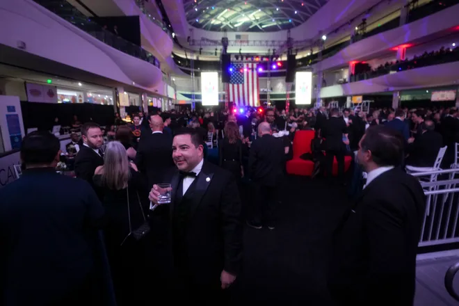 Guests walk in The Rink at the American Dream mall during Gov. Mikie Sherrill's Inaugural Ball, Jan 20, 2026, East Rutherford, NJ, USA.
