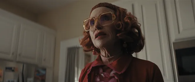 Amy Madigan plays freaky Aunt Gladys in the horror movie