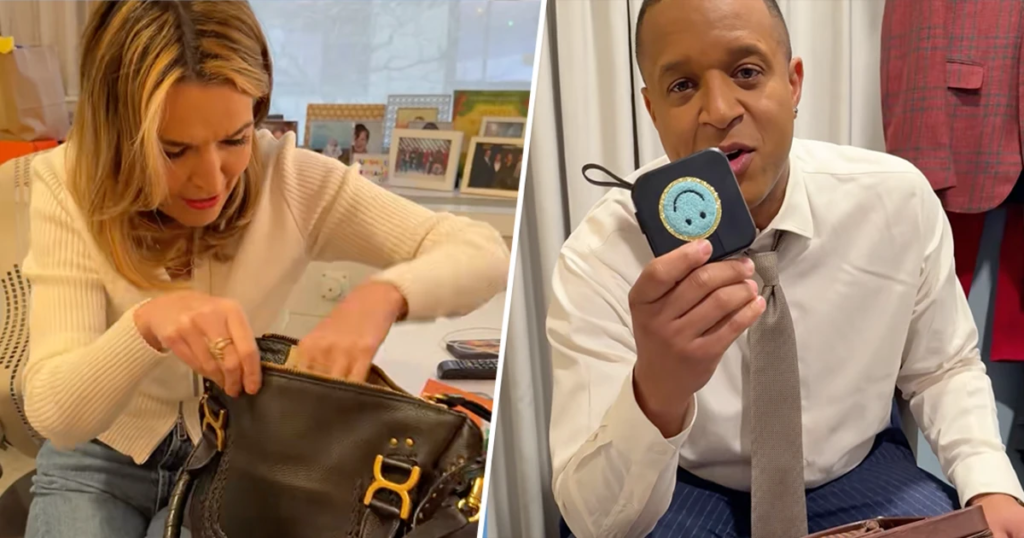 Craig Melvin, Savannah Guthrie Reveal What's In Their Bags