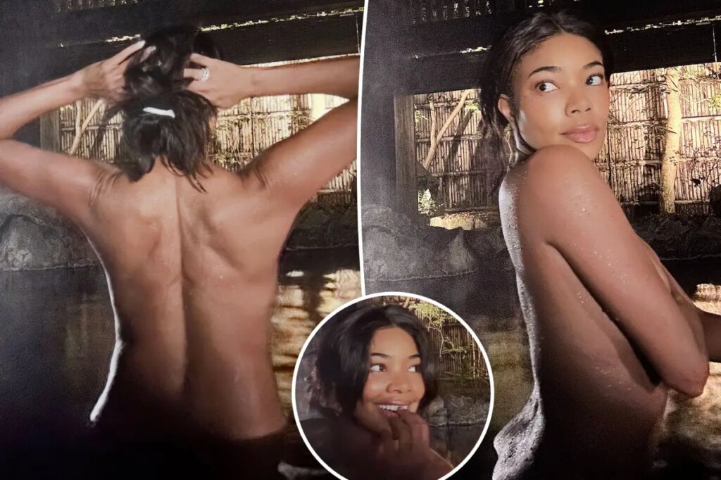 Gabrielle Union strips down for sultry soak on Japan trip