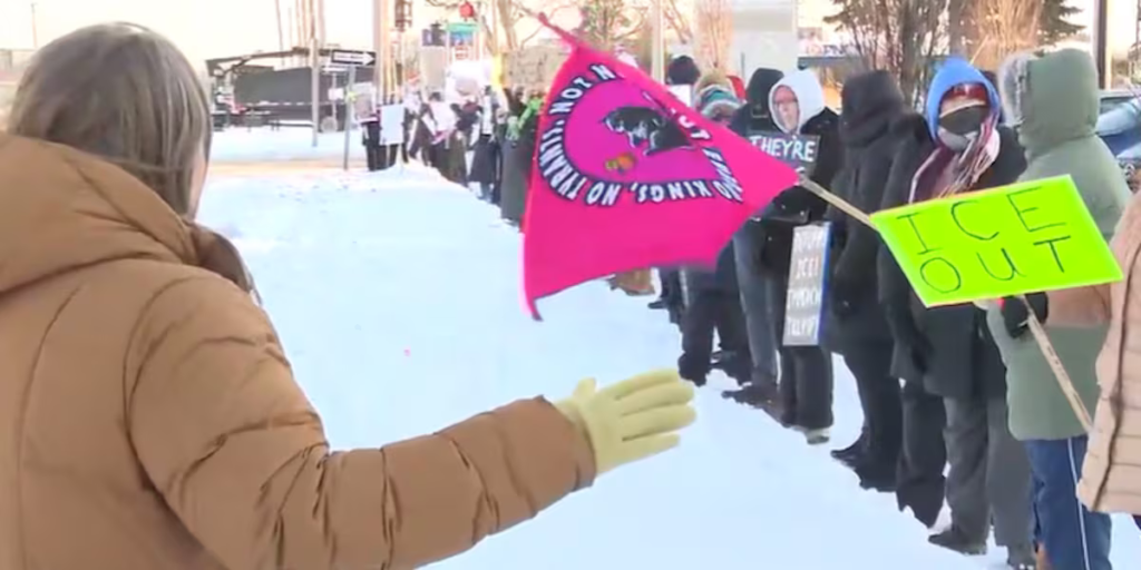 Lansing protesters rally against immigration enforcement after Minnesota shooting