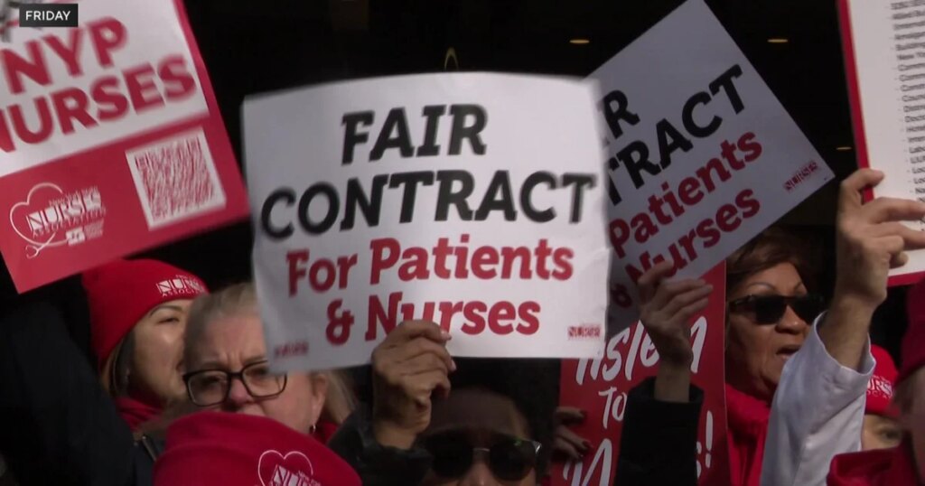 Nurses strike begins in New York City as thousands walk off jobs at major hospitals