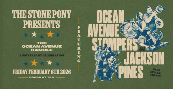Stone Pony presents The Ocean Avenue Ramble with Jackson Pines and Ocean Avenue Stompers