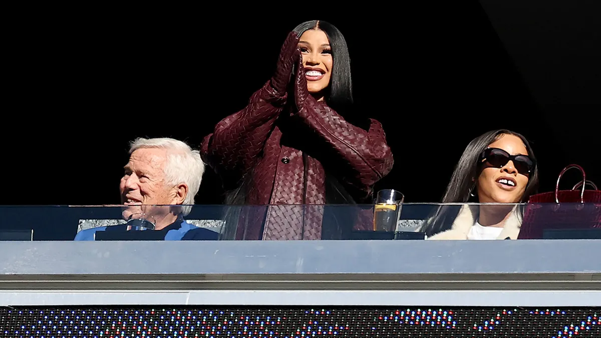 Cardi B at a November Patriots game