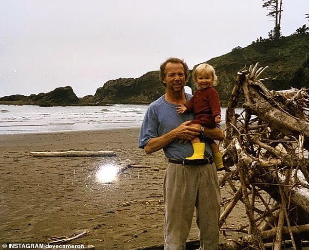 As a result of her father's (pictured) suicide, Cameron said she suffered from 'full panic attacks' while working on Liv and Maddie