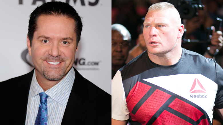 Mike Goldberg and Brock Lesnar