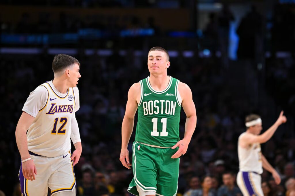 Payton Pritchard lit up the Lakers on Tuesday.