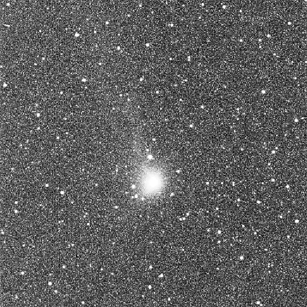 A single frame image of comet 3I/ATLAS captured by the European Space Agency's Juice mission, with its Navigation Camera. Credit: ESA/Juice/NavCam