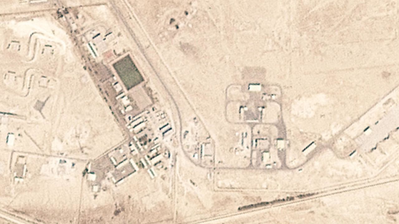 Satellite images show damage to THAAD battery near Al Sader, UAE - <em>Satellite images show dark markings from apparent strikes on four buildings at a THAAD battery near Al Sader, UAE, including a pair of pull-through vehicle shed used to store radar systems. The pattern of strikes is nearly identical to those on the Al Ruwais site.</em><br /><em>Date: February 27, 2026 (before) and March 1, 2026 (after)</em>” class=”image__dam-img image__dam-img–loading” onload=”this.classList.remove(‘image__dam-img–loading’)” onerror=”imageLoadError(this)” height=”1905″ width=”3201″/></source></source></source></source></source></picture>
    </div>
</div>
</div>
<div data-editable=