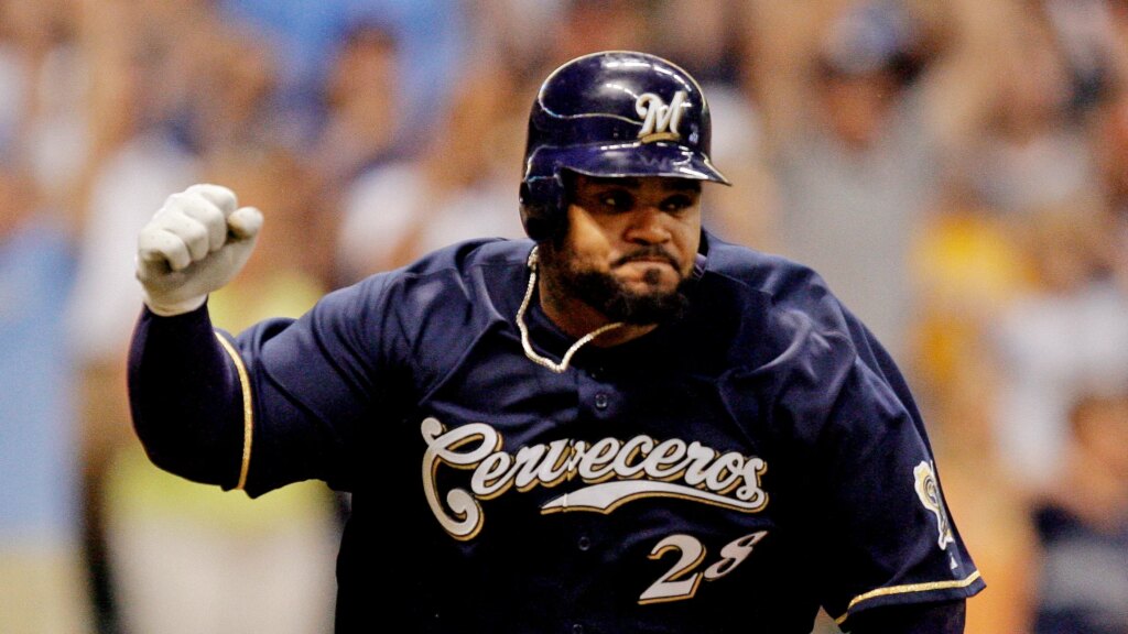 Prince Fielder is on the Brewers' Mount Rushmore for the past 25 years