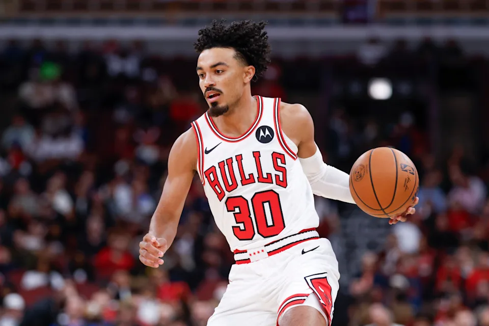 Chicago Bulls guard Tre Jones (30)Kamil Krzaczynski-Imagn Images