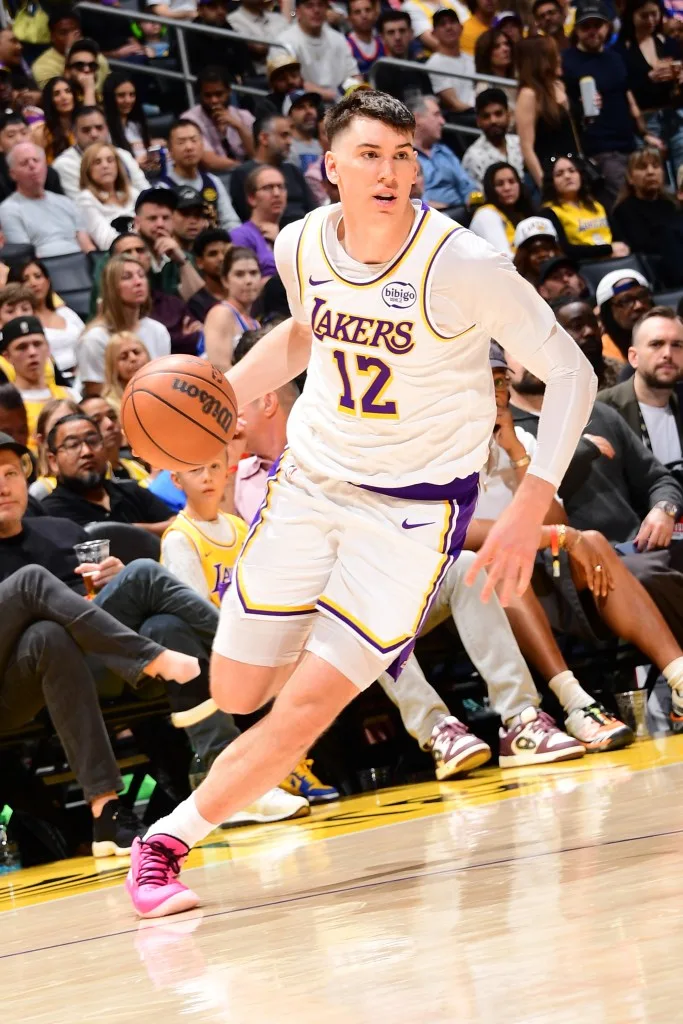 LaRavia is averaging 8.6 points and 3.9 rebounds this season. NBAE via Getty Images