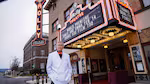 Bruce Campbell attends the world premiere screening of his new movie, Ernie & Emma at the historic Holly Theatre in Medford, Ore., Feb.14th, 2026.  Campbell wrote, directed and starred in the film, and produced it with his wife, Ida Gearon.