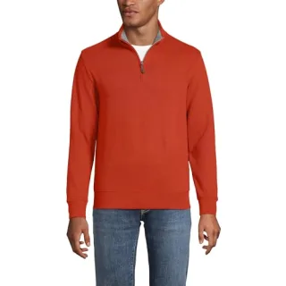 Lands' End Men's Bedford Rib Quarter Zip Sweater