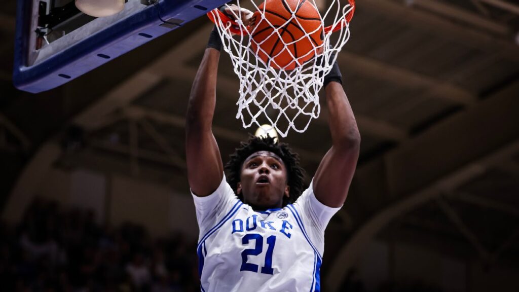 Duke minus Patrick Ngongba (foot) for NCAA tournament opener