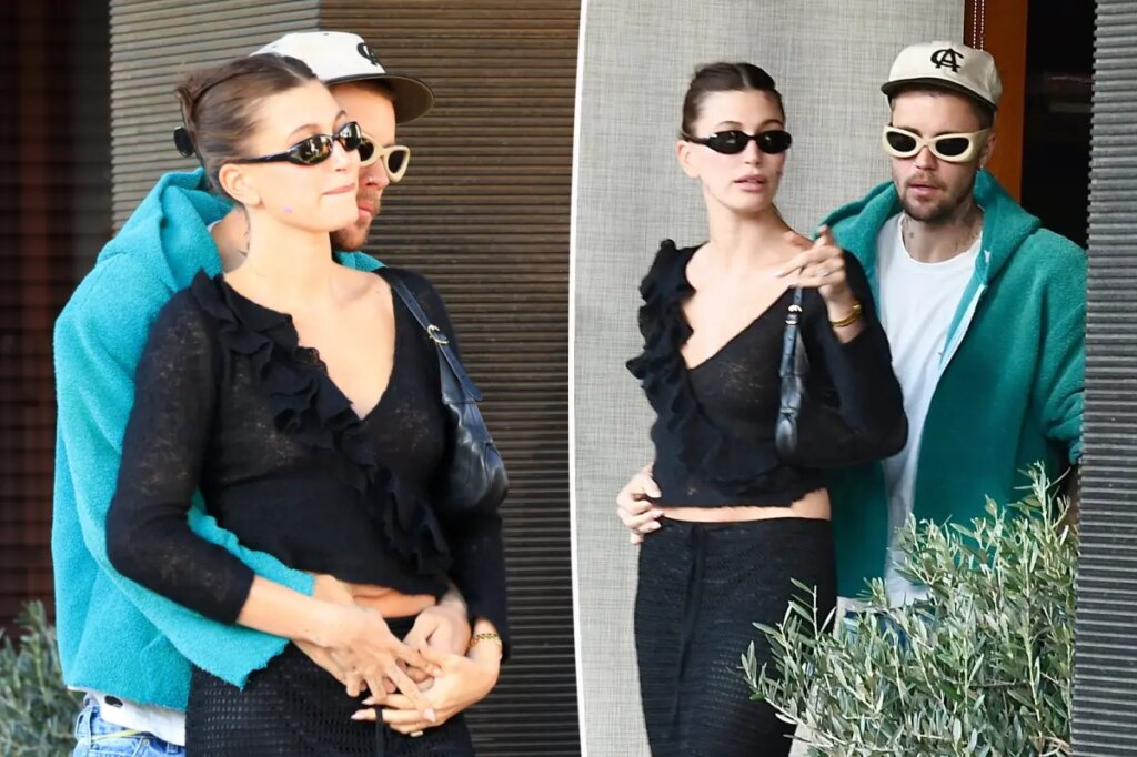 Justin Bieber and wife Hailey pack on the PDA in LA after 'surprise' pregnancy reveal