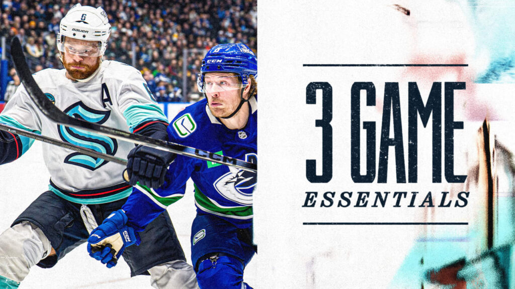 Kraken (29-26-9) at Canucks (20-37-8) | 7:00 p.m.