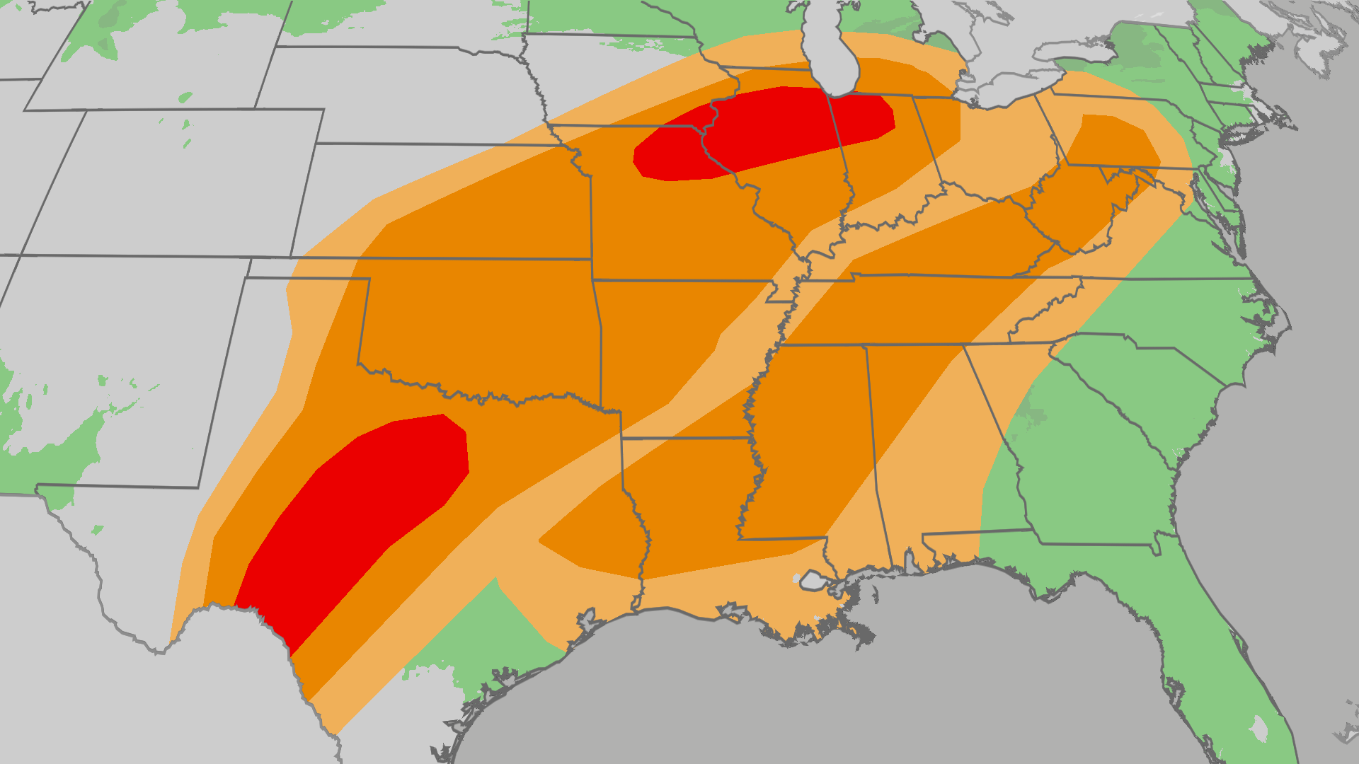Severe Weather Outbreak, Tornado Threat, Targets Storm-Fatigued South, Midwest