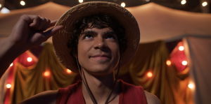 One Piece. Iñaki Godoy as Monkey D. Luffy in season 2 of One Piece. Cr. Courtesy of Netflix © 2025