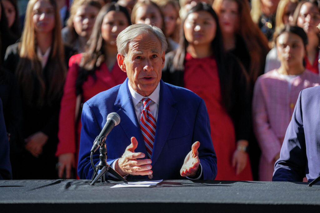 Who is running against Greg Abbott in 2026?