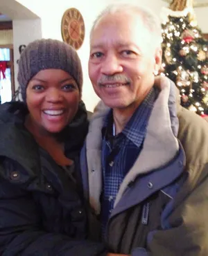Yvette Nicole Brown and her father.