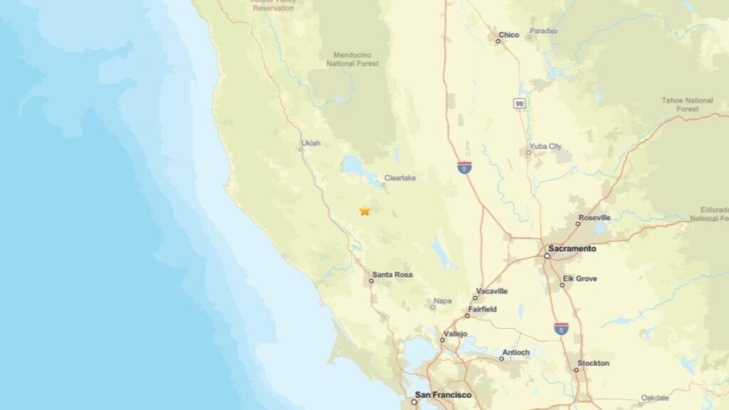 Earthquake of magnitude 2.5 recorded near Cobb, CA on April 2