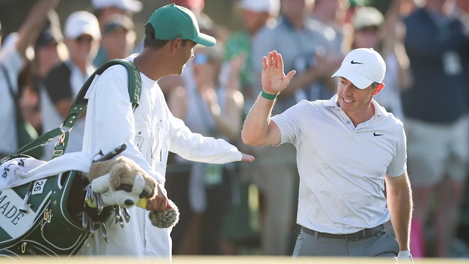 Harry Diamond and Rory McIlroy at The Masters