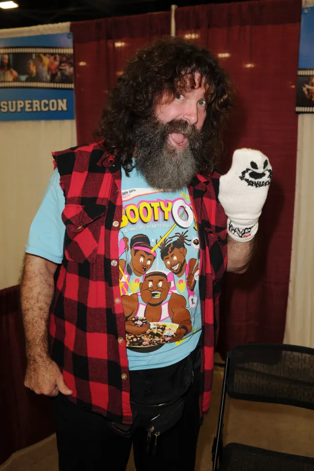 Mandatory Credit: Photo by Larry Marano/Shutterstock (5744690ae) Mick Foley Florida Supercon, Miami, USA - 02 Jul 2016 Florida Supercon at The Miami Beach Convention Center