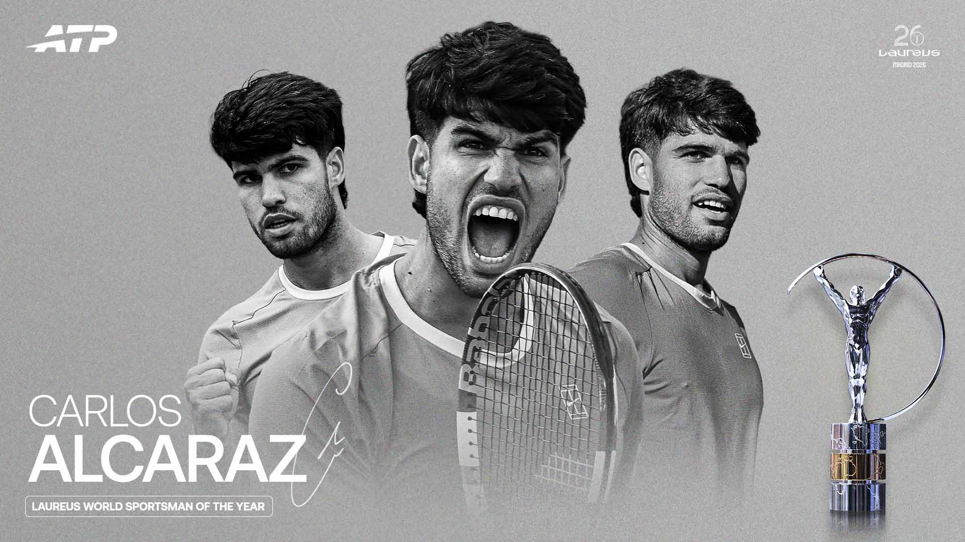 Carlos Alcaraz named Laureus World Sportsman of the Year | ATP Tour