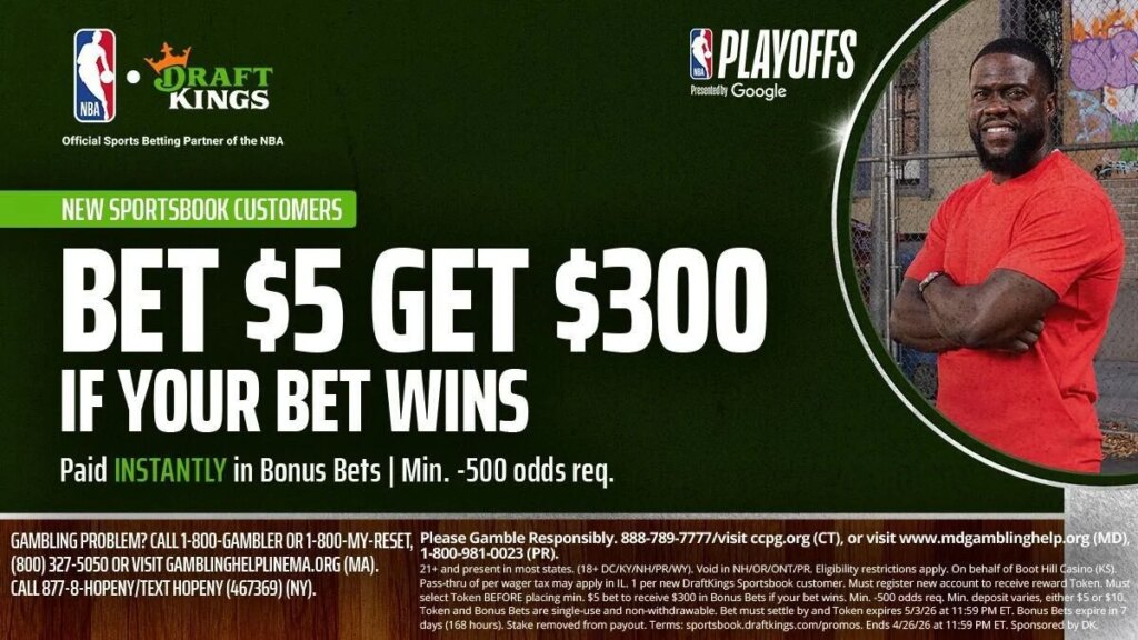 DraftKings promo code: Get $300 bonus bets for golf, Cavaliers-Hawks, Athletics-Yankees on Wednesday