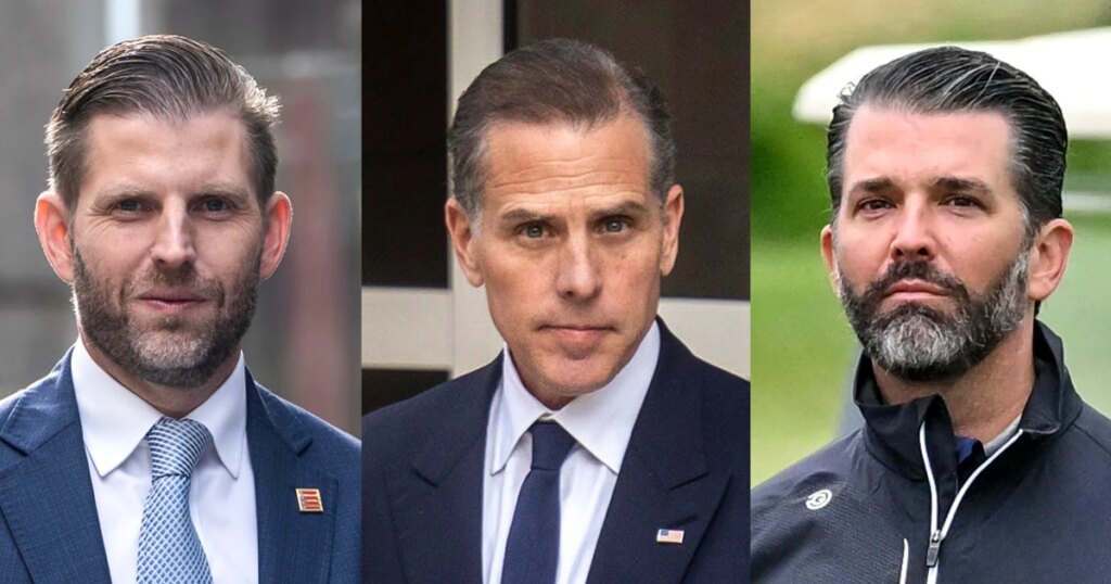 Hunter Biden challenges Trump's oldest sons to fight in a cage match
