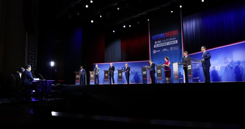 Live updates: California governor's debate at Pomona College