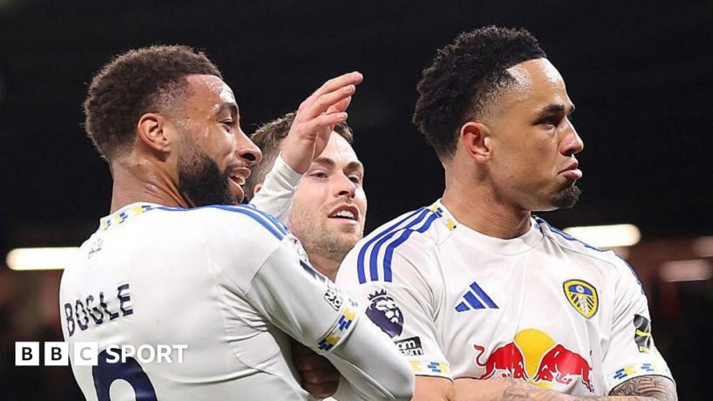 Noah Okafor celebrates