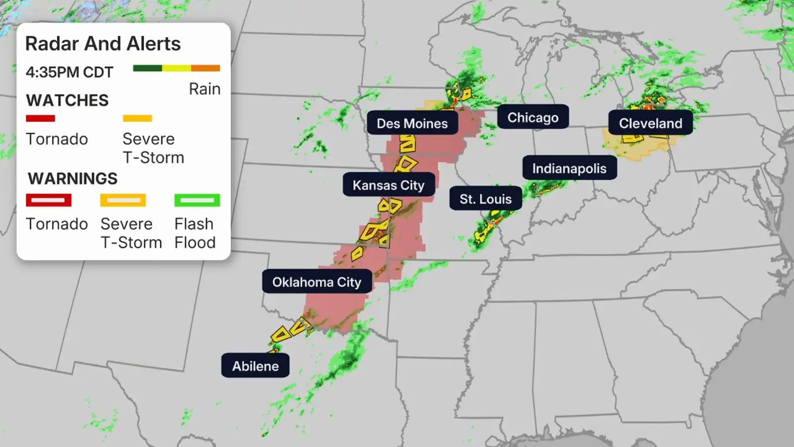 Severe Weather Round, Including Tornadoes, Will Continue In Plains, Midwest