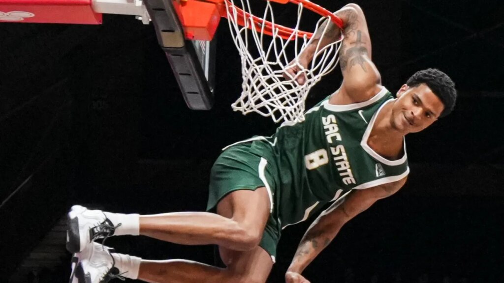 Shaqir O'Neal, son of Shaquille, wins college slam dunk contest