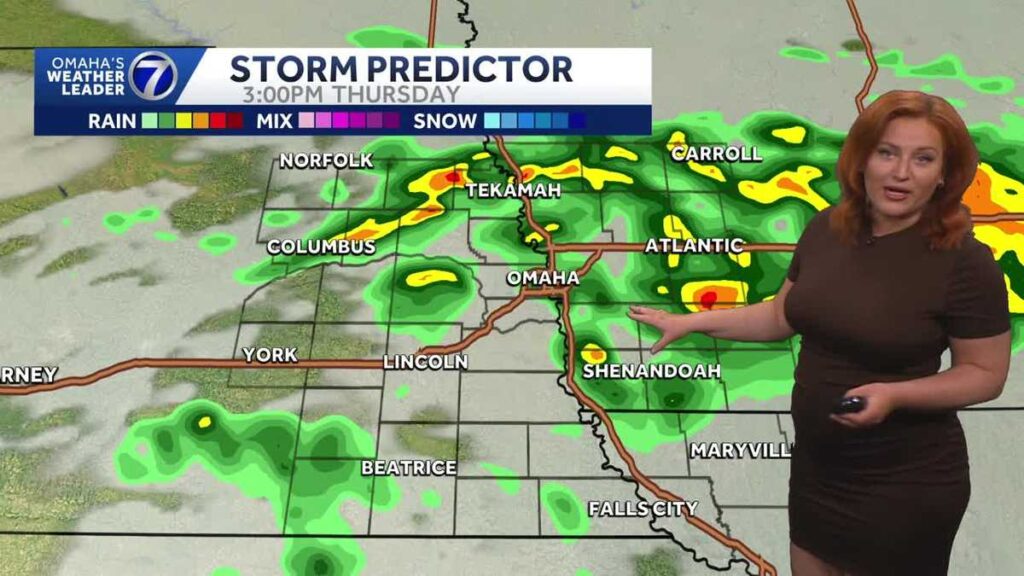 Thursday rain, storm chances for Omaha area