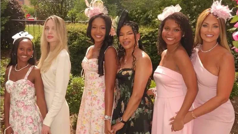 Real Housewife Gizelle Bryant shared a mother-daughter sorority lunch snapshot that also showed Angelia Jolie and Zahara.@gizellebryant/Instagram