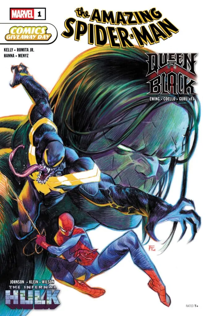 free comic day amazing spider man queen in black