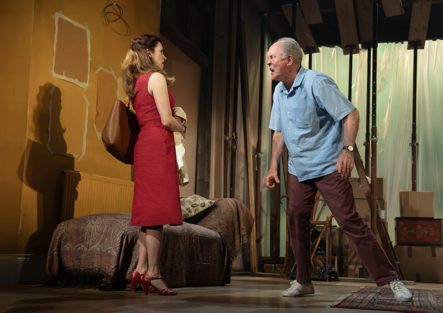 John Lithgow and Aya Cash in Giant