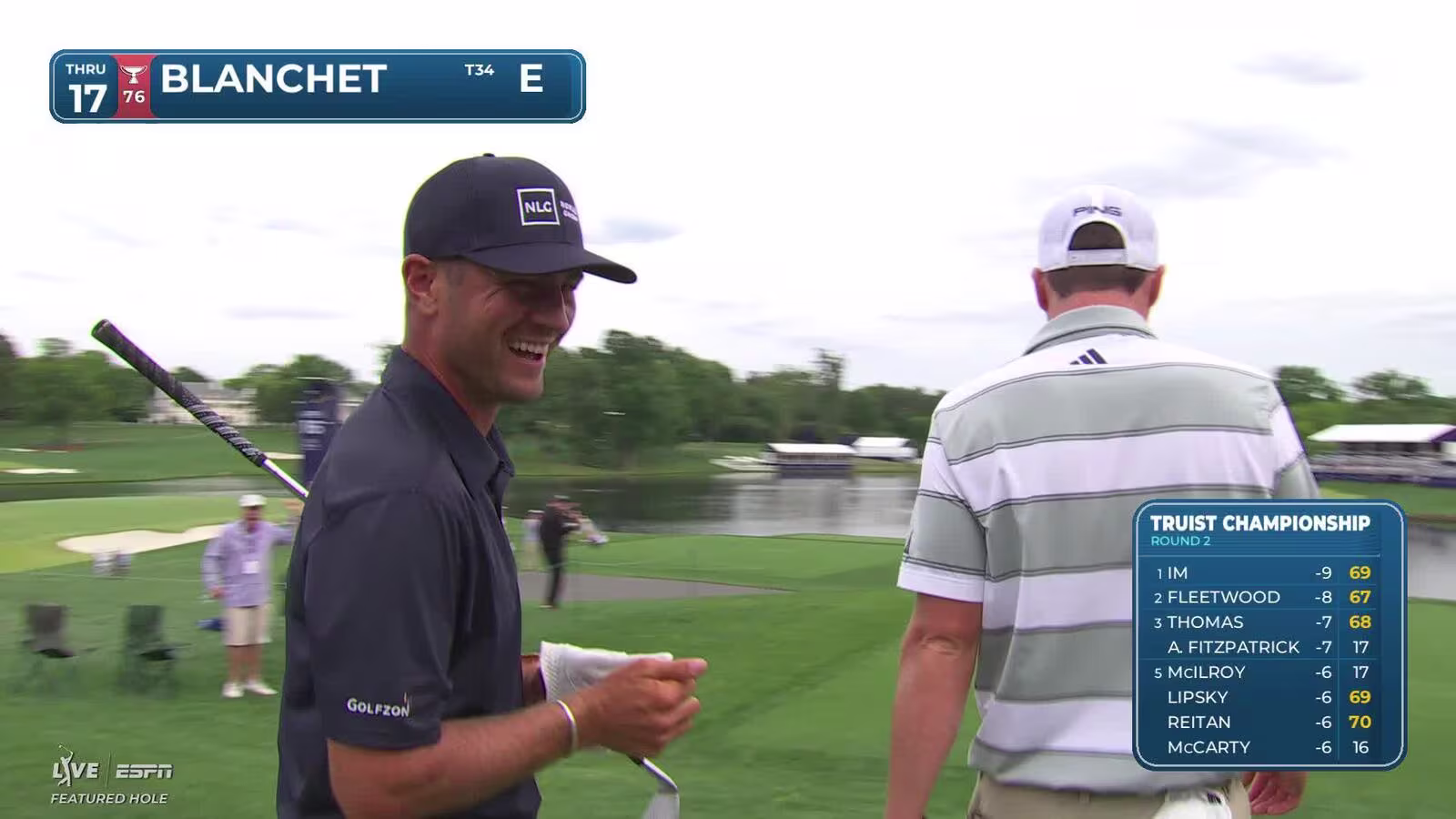 Chandler Blanchet just needs one, with hole-in-one on No. 17 at Truist Championship