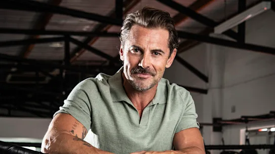 Daniel MacPherson at Ace Martial Arts in Banksia, where he trained for Beast.
