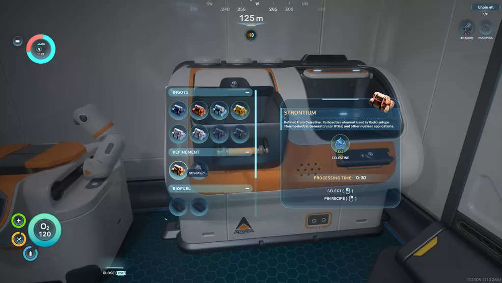 The Strontium craft at a Processor in Subnautica 2.